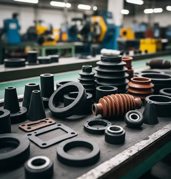 Top rubber products Manufacturers in Pune, MH, India providing industrial rubber components and molded rubber parts